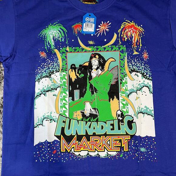 NWT MARKET X Funkadelic Give Up The Funk Graphic T-Shirt Blue Men’s XL - Picture 3 of 4